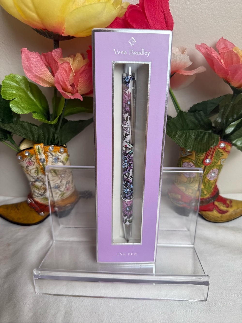 NWT Vera Bradley Lavender Meadow Ball Point Pen